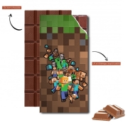 Tablette de chocolat personnalisé Minecraft Creeper Forest