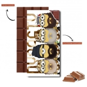 Tablette de chocolat personnalisé Minions mashup Duck Dinasty