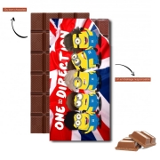 Tablette de chocolat personnalisé Minions mashup One Direction 1D