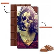 Tablette de chocolat personnalisé Madame Skull