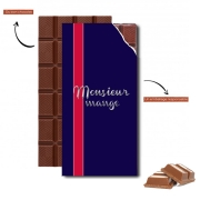 Tablette de chocolat personnalisé Monsieur Mange