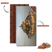 Tablette de chocolat personnalisé Mont Saint Michel PostCard