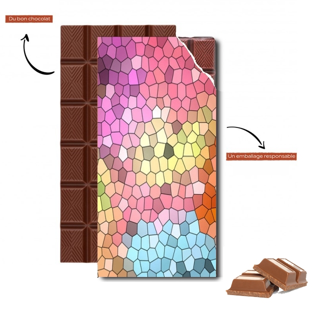 Tablette de chocolat personnalisé Mosaic Multicouleur