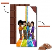 Tablette de chocolat personnalisé Music Legends: Lennon, Jagger, Dylan & Hendrix