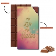 Tablette de chocolat personnalisé My life My rules