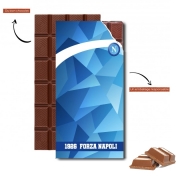 Tablette de chocolat personnalisé Naples Football Domicile