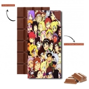 Tablette de chocolat personnalisé Naruto Chibi Group