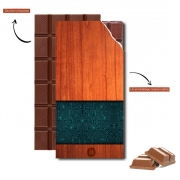 Tablette de chocolat personnalisé Natural Wooden Wood Bamboo