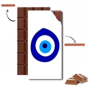 Tablette de chocolat personnalisé nazar boncuk eyes