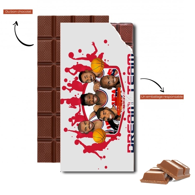 Tablette de chocolat personnalisé NBA Legends: Dream Team 1992