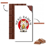 Tablette de chocolat personnalisé Neko Ramen Cat