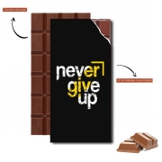 Tablette de chocolat personnalisé Never Give Up