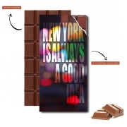 Tablette de chocolat personnalisé New York dans la nuit