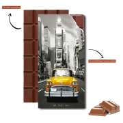 Tablette de chocolat personnalisé Taxi Jaune Ville de New York City