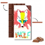 Tablette de chocolat personnalisé Nika Wolf