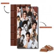 Tablette de chocolat personnalisé Noah centineo collage