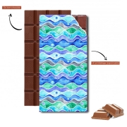 Tablette de chocolat personnalisé Ocean Pattern