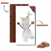 Tablette de chocolat personnalisé Olaf le Bonhomme de neige inspiration