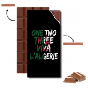 Tablette de chocolat personnalisé One Two Three Viva lalgerie Slogan Hooligans