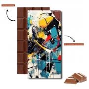 Tablette de chocolat personnalisé Painting Abstract V4