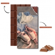 Tablette de chocolat personnalisé Painting ballet shoes and jersey