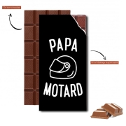 Tablette de chocolat personnalisé Papa Motard Moto Passion