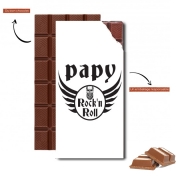 Tablette de chocolat personnalisé Papy Rock N Roll