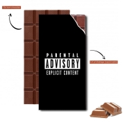 Tablette de chocolat personnalisé Parental Advisory Explicit Content
