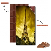 Tablette de chocolat personnalisé Paris avec Tour Eiffel