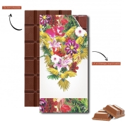 Tablette de chocolat personnalisé Parrot Floral