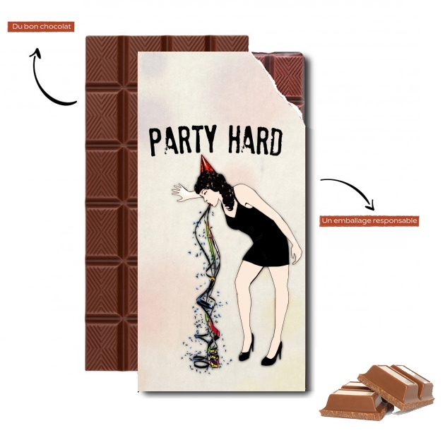 Tablette de chocolat personnalisé Party Hard