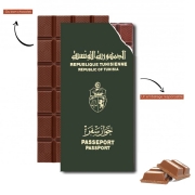 Tablette de chocolat personnalisé Passeport tunisien