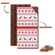 Tablette de chocolat personnalisé Pattern de Noël