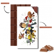 Tablette de chocolat personnalisé Paw Patrol Watercolor Art