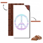 Tablette de chocolat personnalisé PEACE