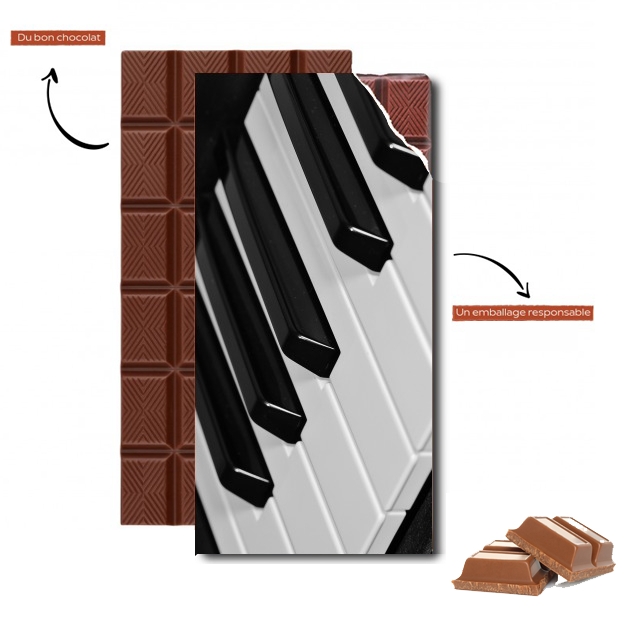 Tablette de chocolat personnalisé Piano