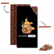 Tablette de chocolat personnalisé Pikachu Coffee Addict