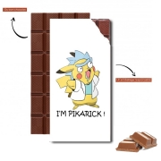 Tablette de chocolat personnalisé Pikarick - Rick Sanchez And Pikachu 