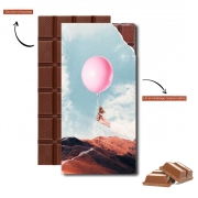 Tablette de chocolat personnalisé PINK BALLOON