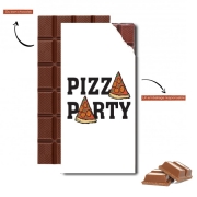 Tablette de chocolat personnalisé Pizza Party