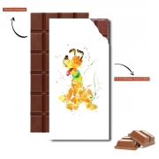 Tablette de chocolat personnalisé Pluto watercolor art