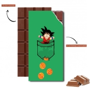 Tablette de chocolat personnalisé Pocket Collection: Goku Dragon Balls