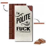 Tablette de chocolat personnalisé I´m polite as fuck