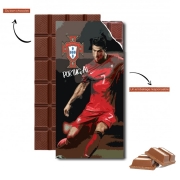 Tablette de chocolat personnalisé Portugal foot 2014