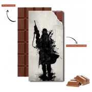 Tablette de chocolat personnalisé Post Apocalyptic Warrior