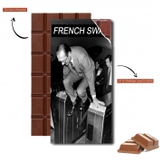 Tablette de chocolat personnalisé President Chirac Metro French Swag