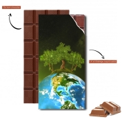 Tablette de chocolat personnalisé Protégeons la nature - ecologie