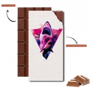 Tablette de chocolat personnalisé Requin violet