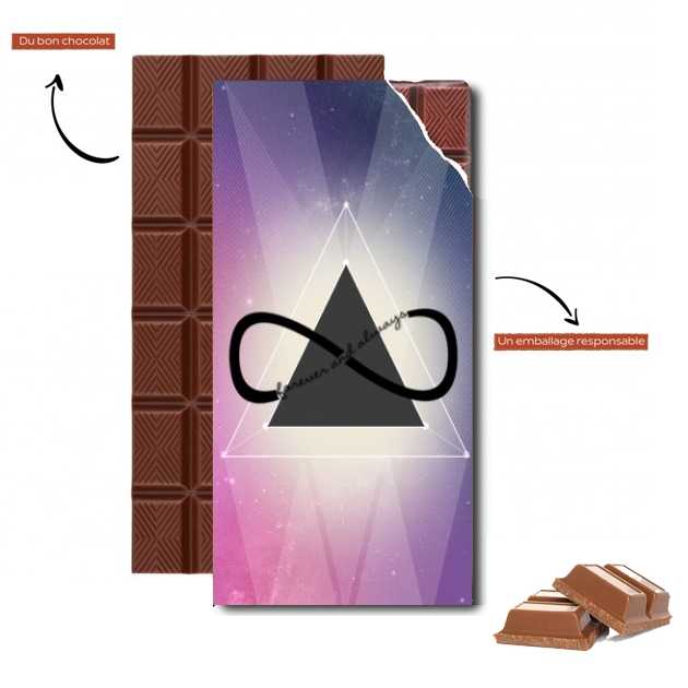 Tablette de chocolat personnalisé Pyramide Infinity - Triangle