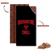 Tablette de chocolat personnalisé Quarantine And Chill